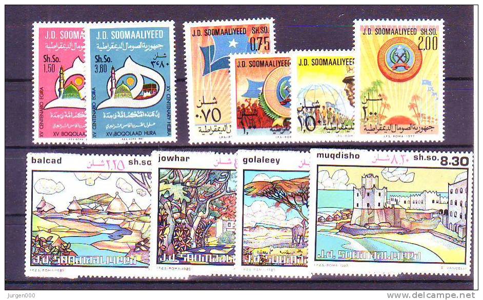 Nr 247/250, 309/310, 311/314 **, Michel = 19 Euro (XX12640) - Somalia (1960-...)