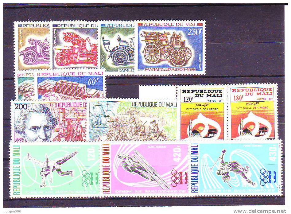 Mali, Nr 228/229, 492/495, 519/521, 620/621, 831/832 **, Michel = 18 Euro (XX12896) - Invierno 1964: Innsbruck