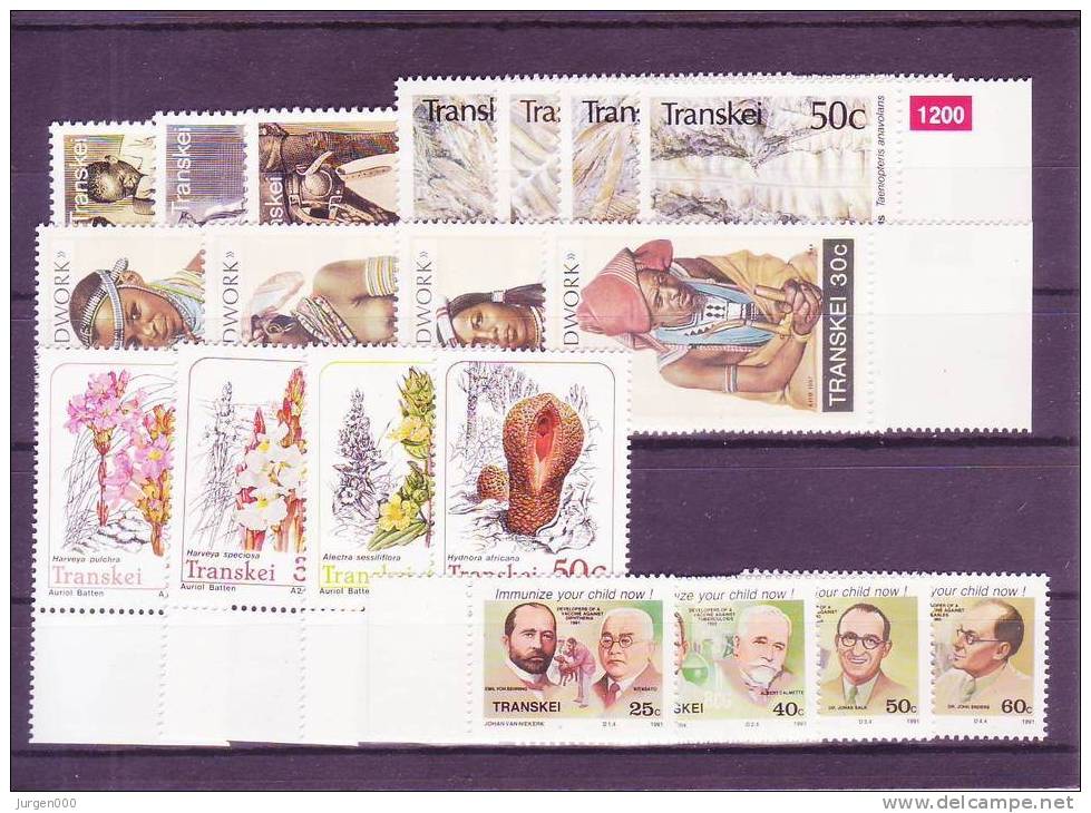 Nr 45/47, 202/205, 246/249, 263/266, 275/278 **, Michel = 19 Euro (XX13010) - Transkei