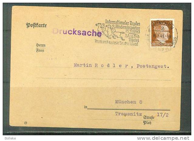 Sports - Hippisme - Allemagne - III Reich  -  Course Hippique  -  Carte Postale De 1943 - Briefe U. Dokumente