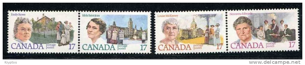 Canada 1981 - Canadian Feminists - Unused Stamps