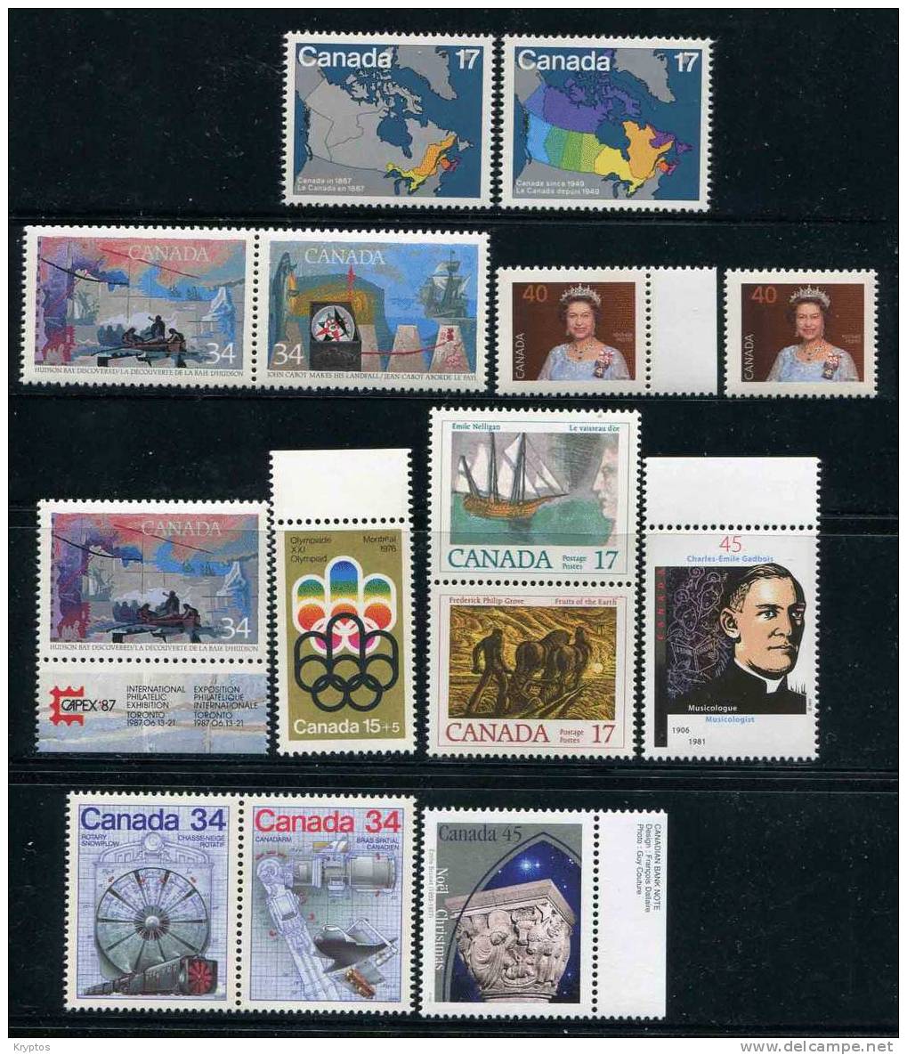 Canada - 14 Stamps - Collections