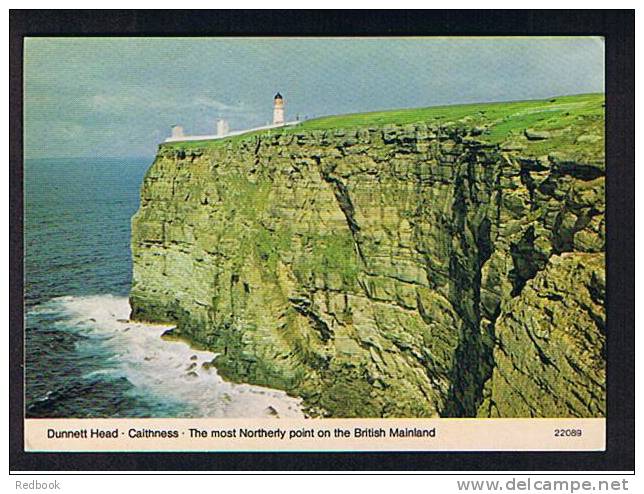 Postcard Dunnett Head Lighthouse Caithness Scotland - Ref 534 - Caithness