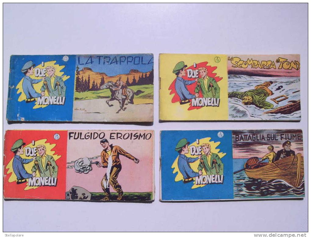 LOTTO Striscia I DUE MONELLI - 4 FUMETTI ORIGINALI 1950 - Clásicos 1930/50