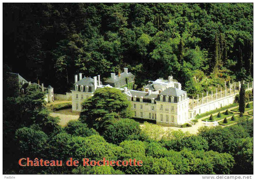 Carte Postale 37. Langeais  Chateau De Rochecotte  Hotel **** Relais Gastronomique  Vue D'avion Trés Beau Plan - Langeais