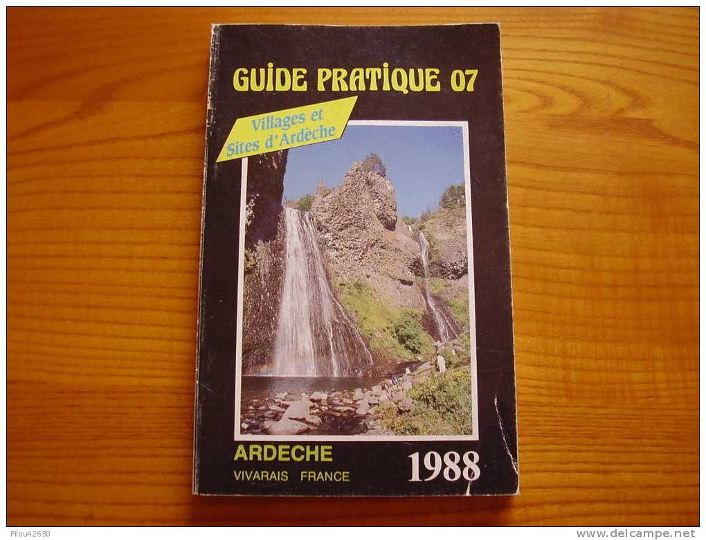 Ardèche . Guide Pratique 1988 . Nombreuses Publicités Locales - Rhône-Alpes