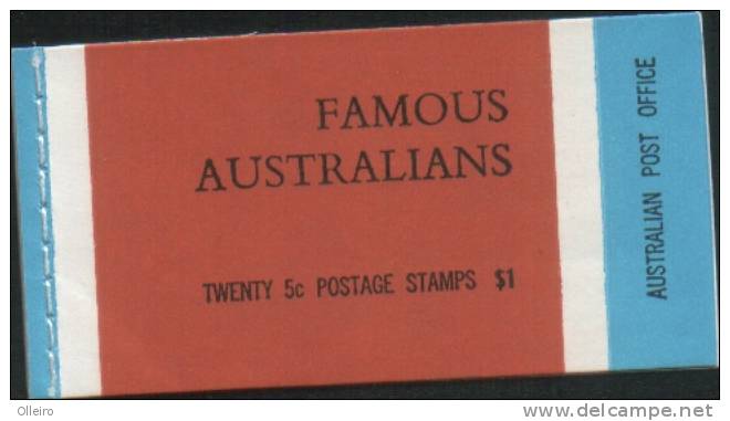 Australia Australie 1968 Booklet  Carnet Libretto Famous Australian -  Australiani Famosi  ** MNH - Mint Stamps