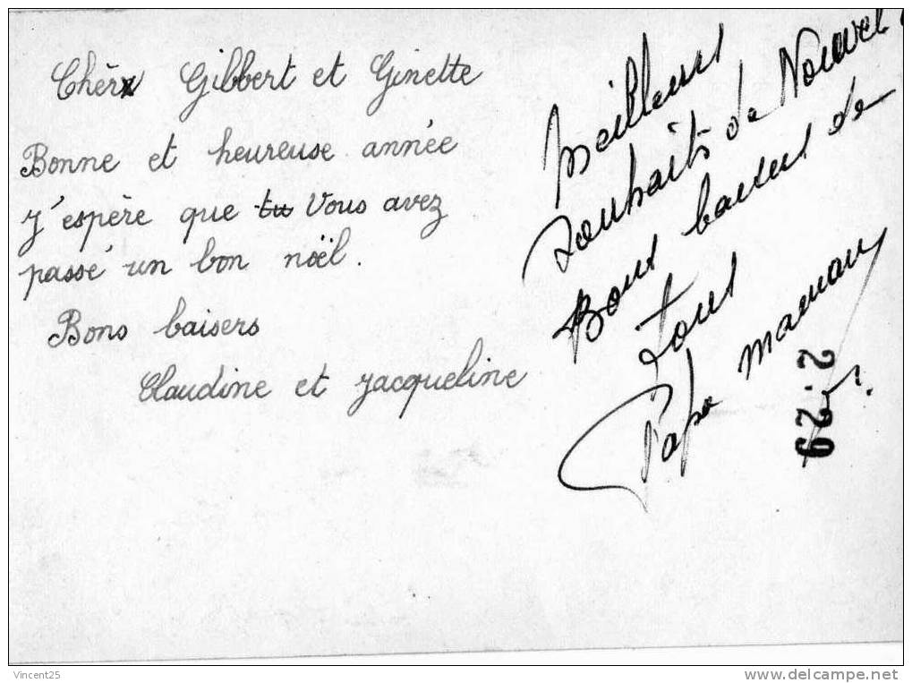 PHOTOS  DU NOUVEL AN Certainement  ORMESSON SUR MARNE (cartes Achetees Ensemble) Madame Toulelle - Ormesson Sur Marne