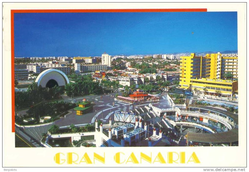 1995  Canary Islands Spain Colour Picture Postcard With 3 Automat Stamps - Covers & Documents