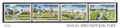 ILE CHRISTMAS. Jeu De Cricket A L'ile Christmas.   4 T-p Neufs ** Yvert  194/97. - Cricket