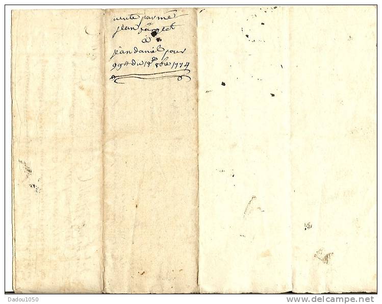 Document 1764 - Cachets Généralité