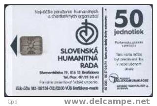 # SLOVAKIA A8 Sl. Humanity Rada  50 Sc5 04.94 Tres Bon Etat - Slowakei