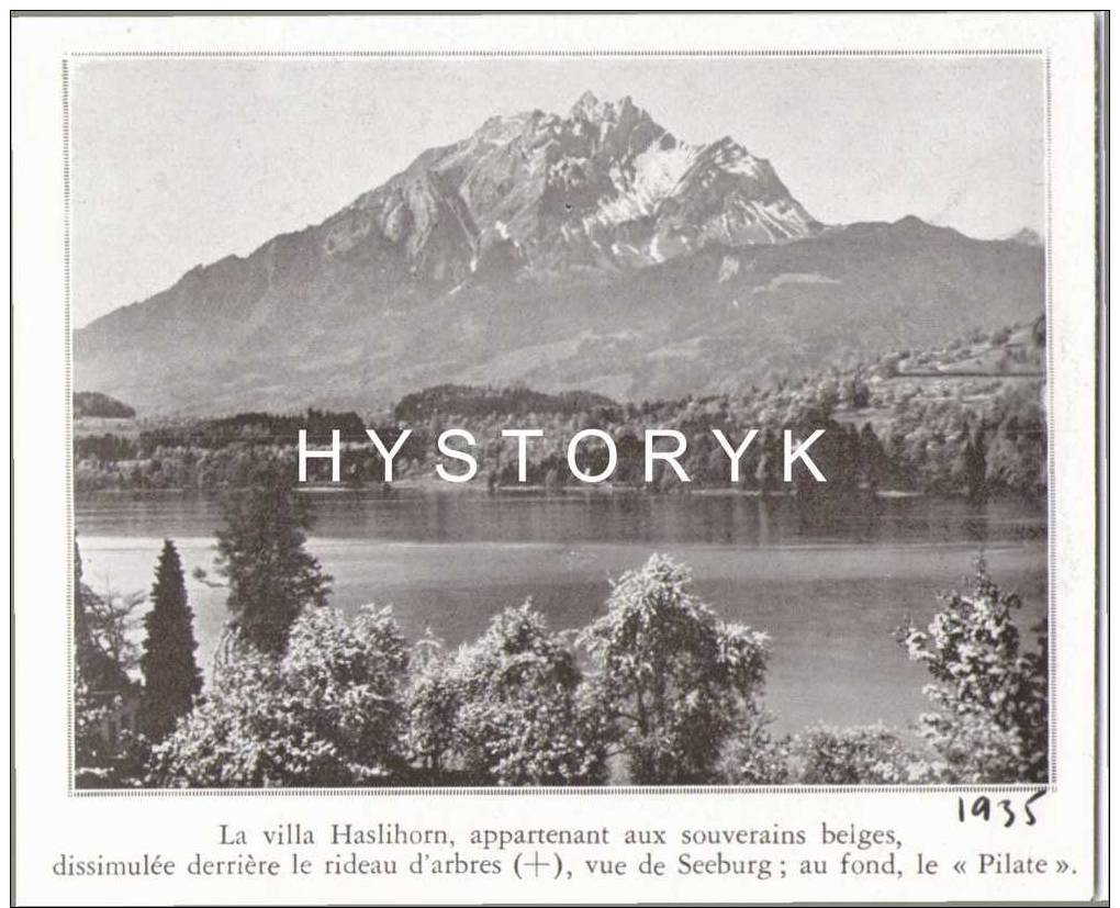 Seeburg La Villa Haslihorn 11x9cm 1935 Photo Ançienne Issu D´un Magazine De Cette Année Là - Non Classés
