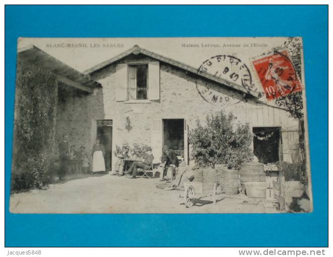 93) Le Blanc Mesnil - Les Sables - Maison LEROUX , Avenue De L'etoile  - Année 1911 - EDIT- - Le Blanc-Mesnil