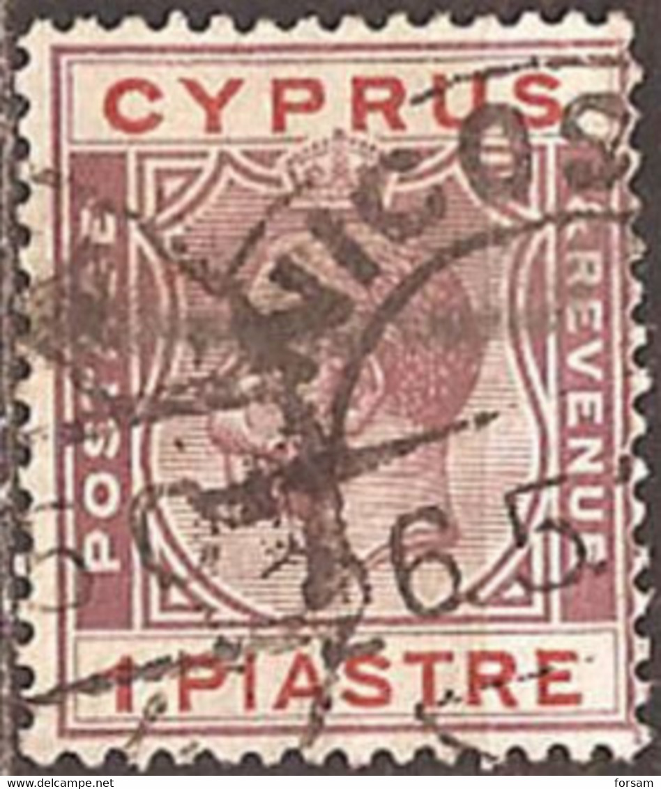 CYPRUS..1924..Michel # 89...used. - Chypre (...-1960)