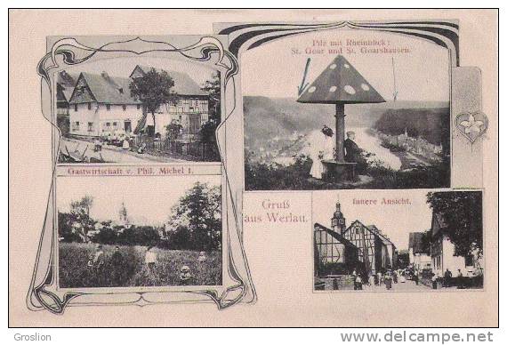 GRUSS AUSS WERLAU 1919 (CP 4 VUES) 11477 - Autres & Non Classés