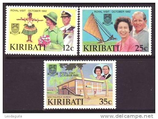 KIRIBATI  SG#193-5    ROYAL VISIT  - 1982    MINT - Kiribati (1979-...)