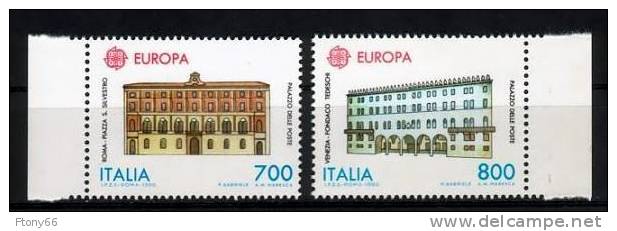 1990 Repubblica Italiana 2 Francobolli Europa CEPT Sassone Nn. 1935/1936 - Nuovi / New MNH** - 1990