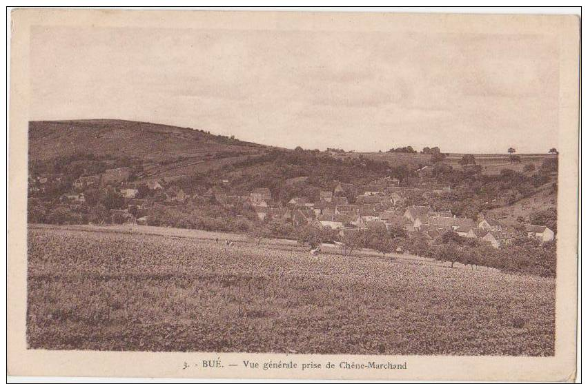 CPA 18 BUE Vue Générale Prise De Chêne Marchand 1936 - Autres & Non Classés