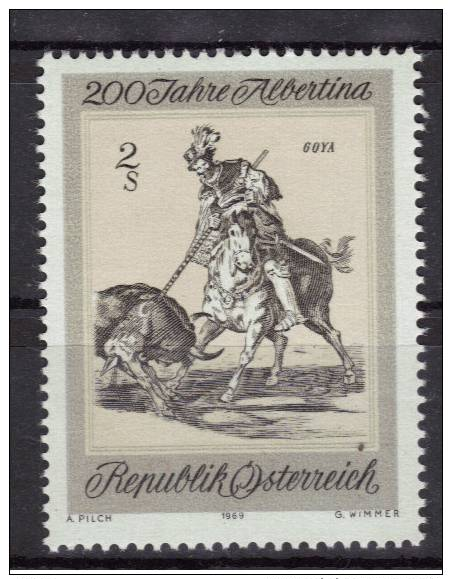 AUSTRIA 2 Sch. Goya 1969 200 Jahre Albertina - Ungebraucht
