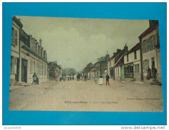 80) Ailly-sur-noye - Rue Léon Gambetta  - Année 1909 - EDIT- Guèrin - Ailly Sur Noye