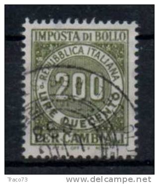 1984 - IMPOSTA DI BOLLO PER CAMBIALI - LIRE  200 Scritta " IPS OFF CARTE VALORI -ROMA - Fil. Stelle - Fiscaux