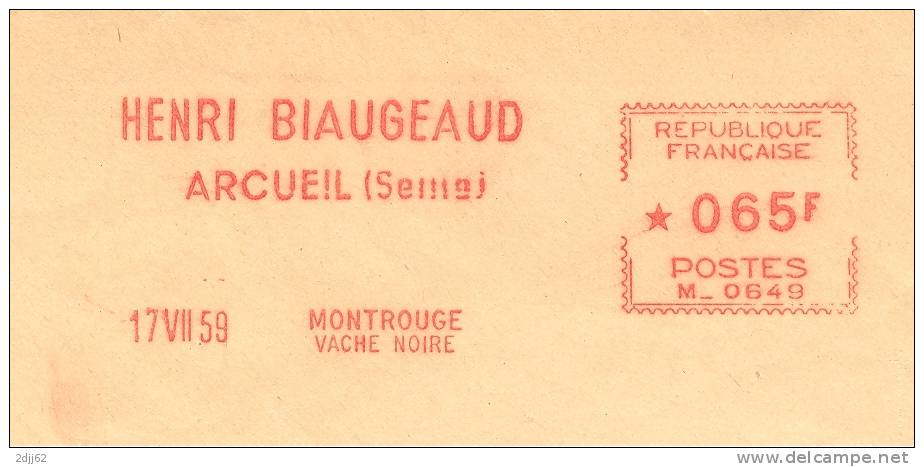 "Vache Noire", Arcueil, Montrouge - EMA Havas - Devant D'enveloppe    (D0591) - Kühe
