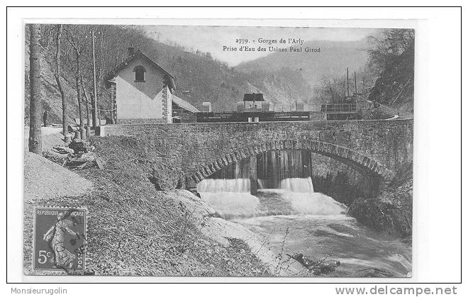 73 )) UGINE - Gorges De L'Arly, Prise D'Eau Des Usines Paul Girod - Ugine