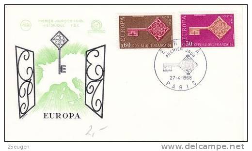 FRANCE  1968 EUROPA CEPT FDC - 1968
