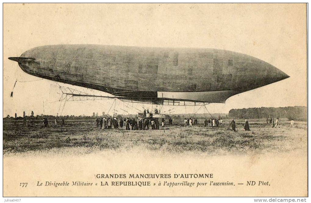 DIRIGEABLE REPUBLIQUE Grande Manoeuvres D'automne - Airships