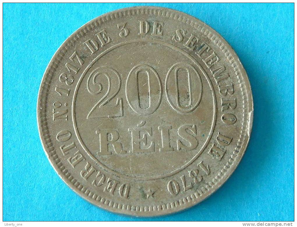 1882 - 200 REIS / KM 478 ( For Grade, Please See Photo ) !! - Brésil