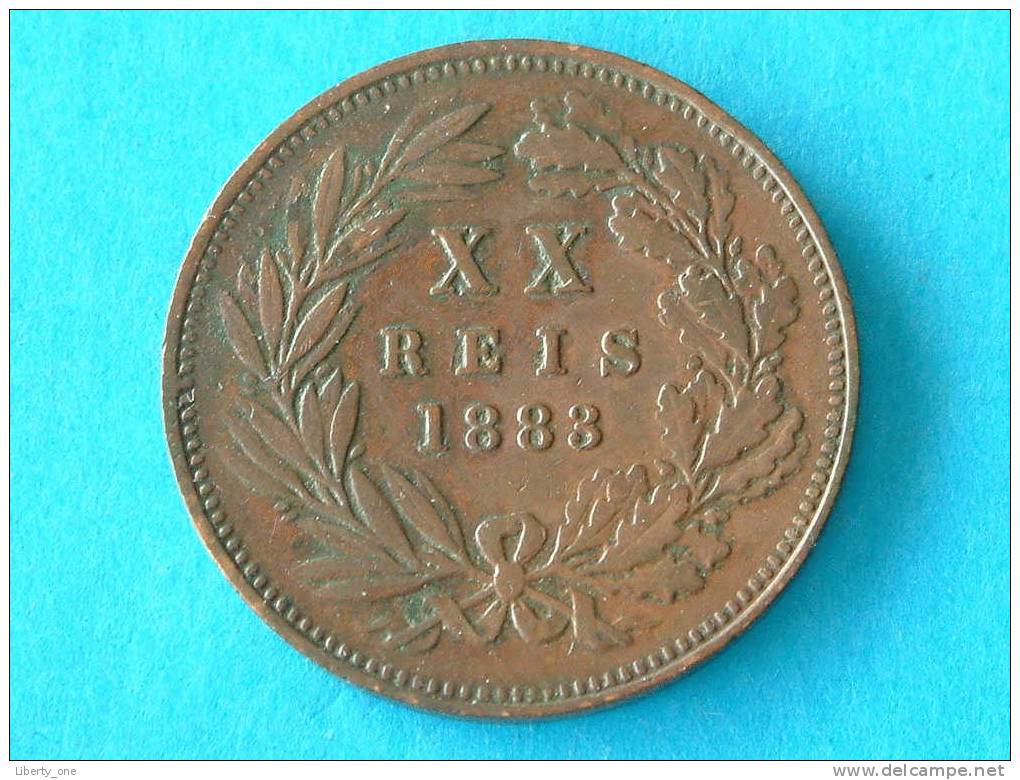 1883 - 20 REIS / KM 527 ( For Grade, Please See Photo ) !! - Portugal