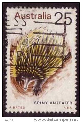 1974 - Australian Animal Definitive Issue 25c SPINY ANTEATER Stamp FU - Used Stamps