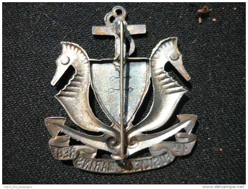 SUPERBE INSIGNE 1er REGIMENT FUSILIERS MARINS HERMES 1944 - Navy