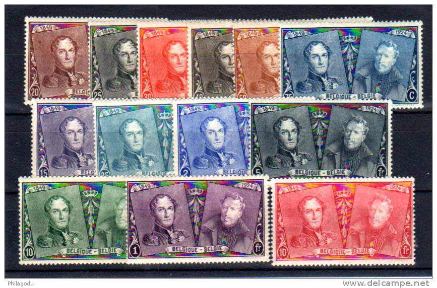 Albert 1er Epaulettes, 221 / 233 X, Cote 65 € - Unused Stamps