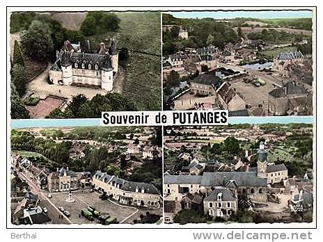 CPM 61 PUTANGES - Chateau De Crèvecoeur - Multivues - Putanges