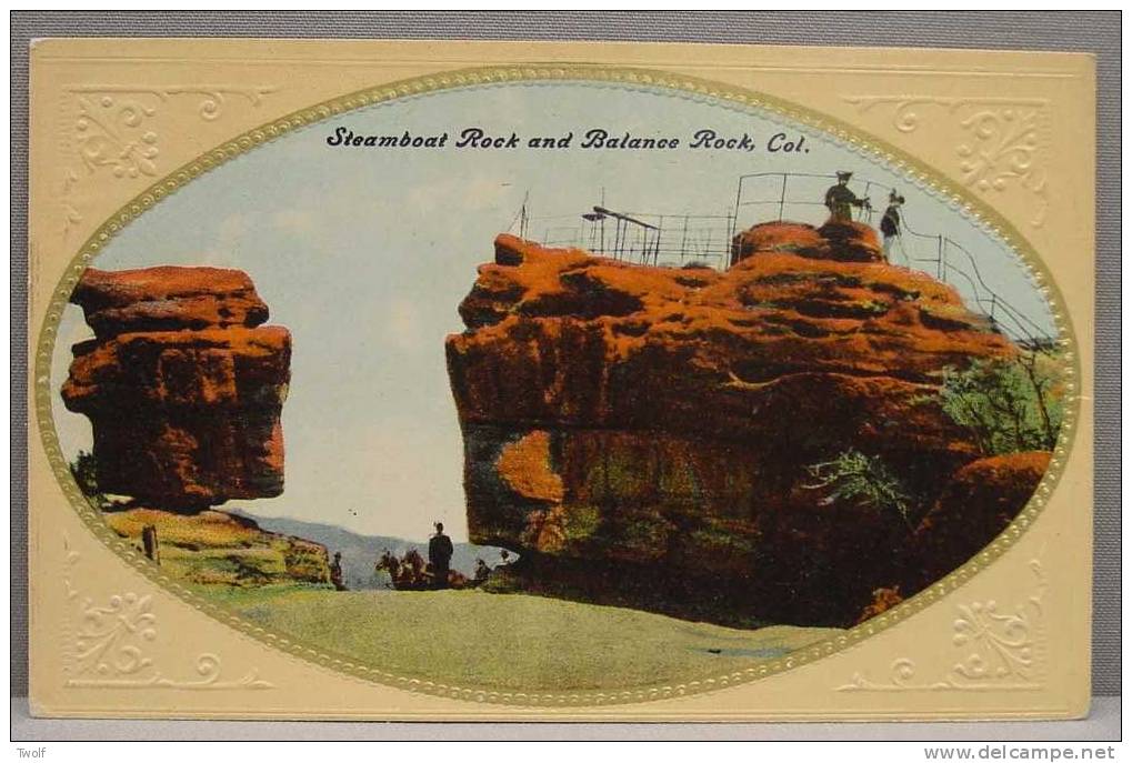 Colorado - Steamboat Rock And Balance Rock, Col. - - Autres & Non Classés