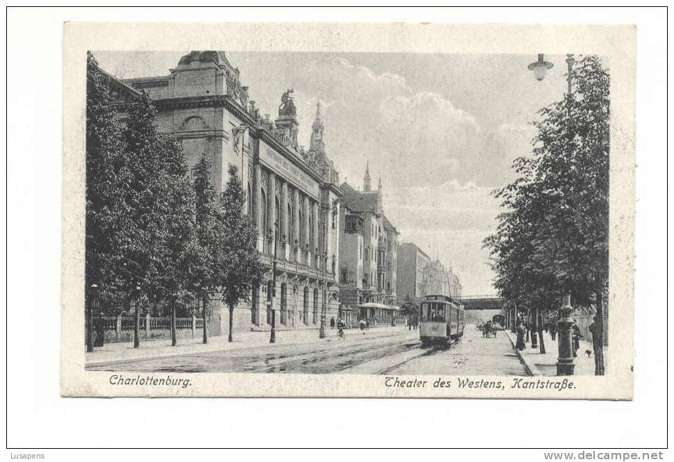 OLD FOREIGN 3770 - DEUTSCHLAND - CHARLOTTENBURG - THEATER DES WESTENS, KANTSTRABE THEATER THEATRE -  TRAM TRAMWAY - Charlottenburg