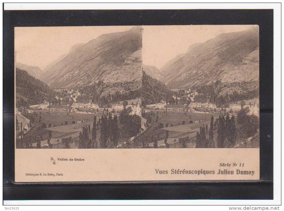 Vallée De Gédre  (AL259)  Vues Stéréoscopiques Julien Damoy - - Stereoscope Cards