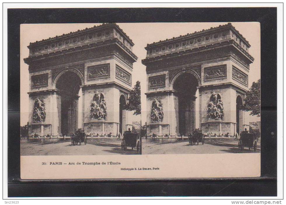 Paris (AL95) Arc De Triomphe De I´Ètoile - - Stereoscope Cards