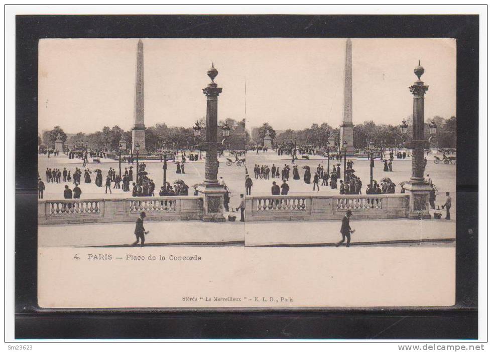 Paris (AL96) Place De La Concorde - - Cartes Stéréoscopiques
