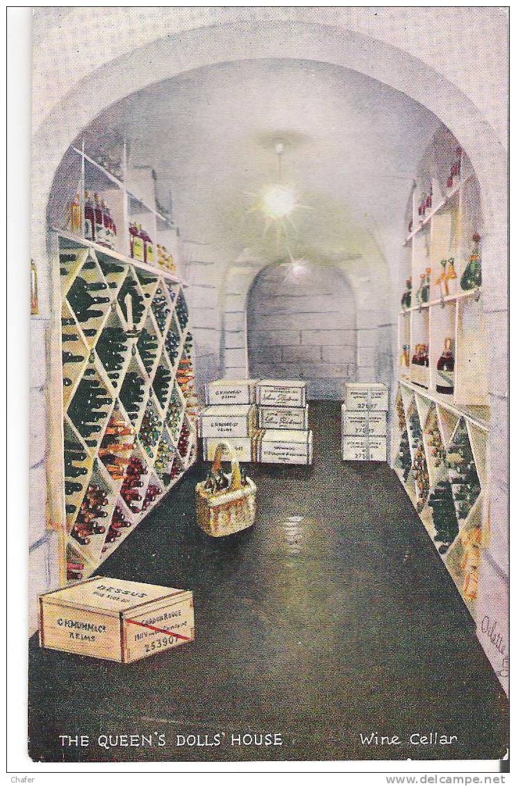 CP -  The Queen's Dolls House - Serie 1 - Wine Cellar - Raphael Tuck & Sons "Oilette" - Tuck, Raphael