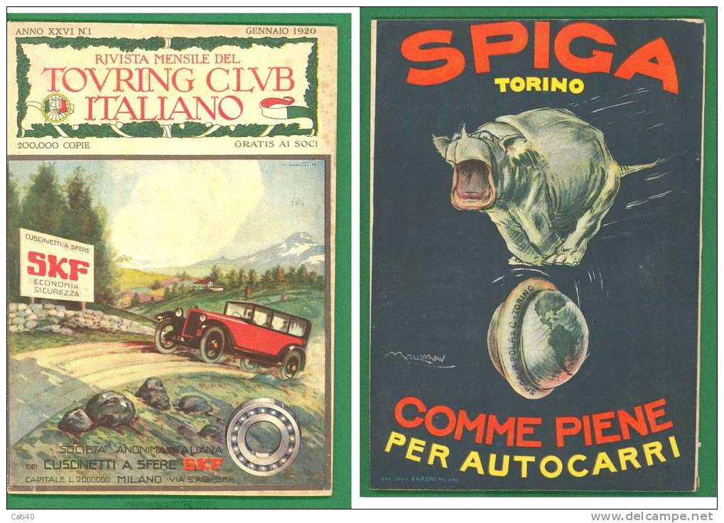 1920--RIVISTA MENSILE DEL TOURING CLUB ITALIANO N.1-GENNAIO - Libri Antichi