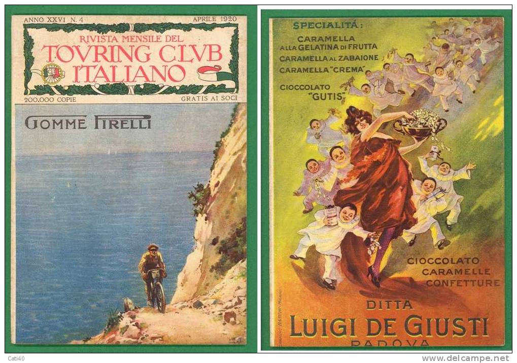 1920--RIVISTA MENSILE DEL TOURING CLUB ITALIANO N.4-APRILE - Libri Antichi