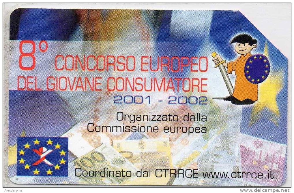 USATE 8avo CONCORSO GIOVANE CONSUMATORE GOLDEN Euro 26 - Publiques Figurées Ordinaires