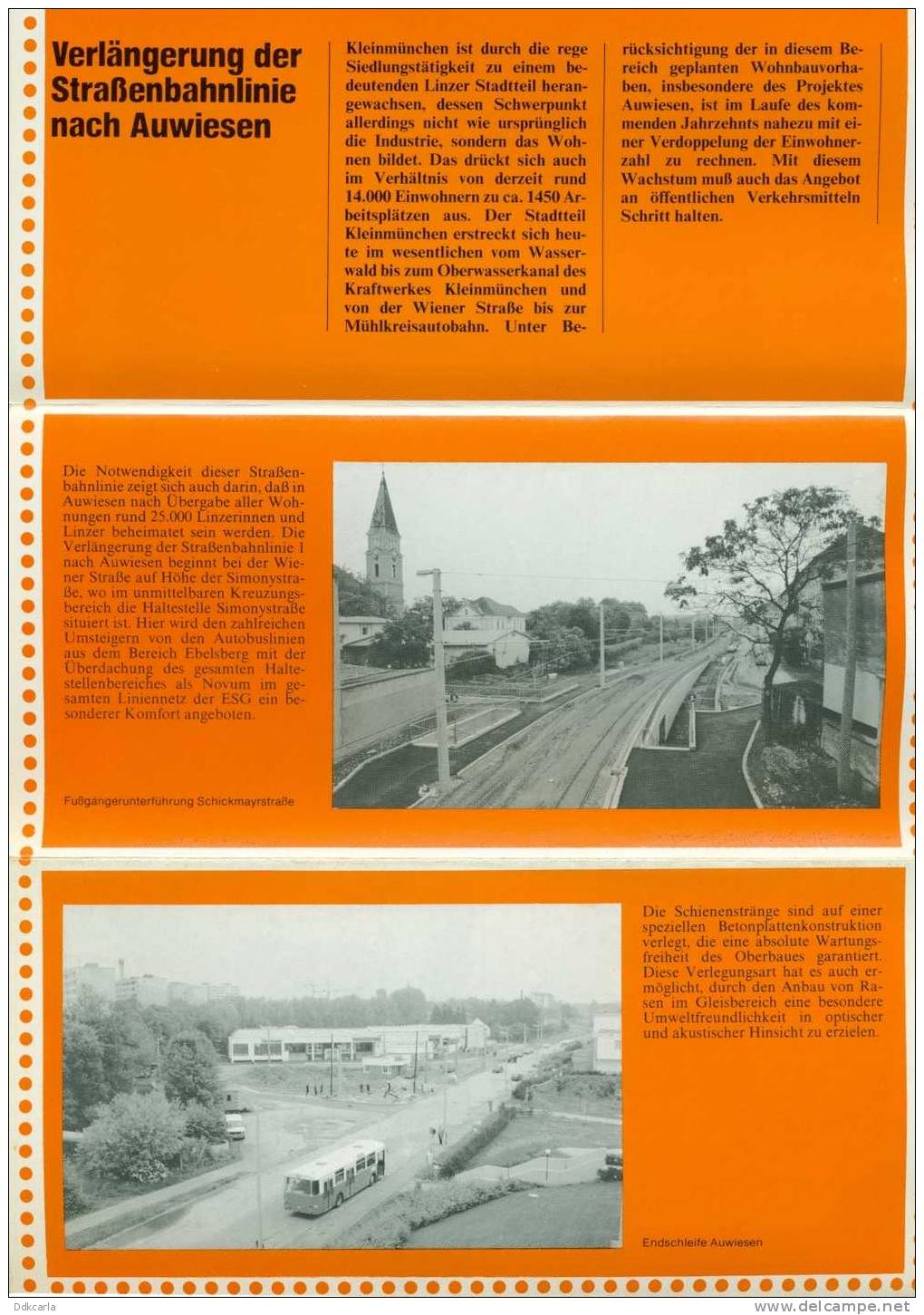 Dépliant - ESG StraBenbahnlinie Auwiesen - Juni 1985 - Transport