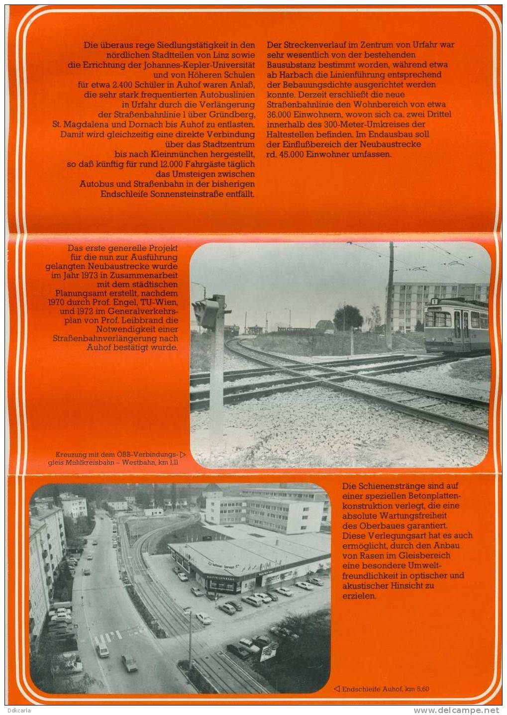 Dépliant - ESG StraBenbahnlinie Auhof - Dezember 1977 - Verkehr