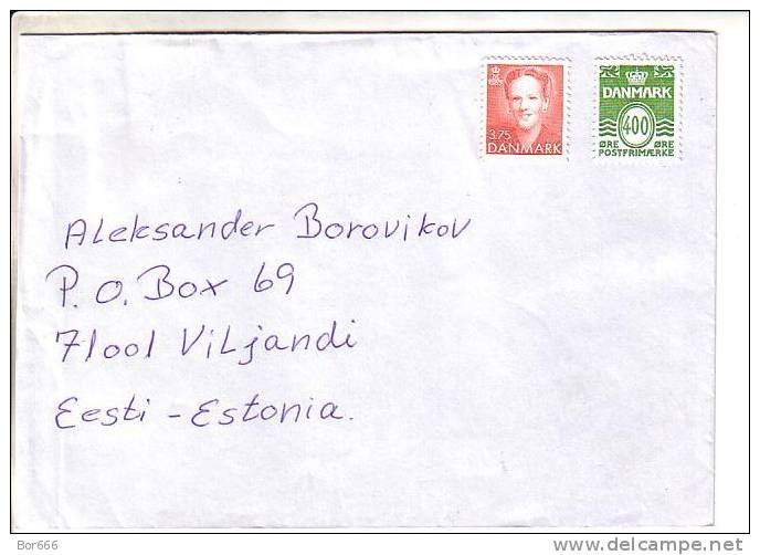 GOOD DENMARK Postal Cover To ESTONIA 2004 - Good Stamped - Covers & Documents