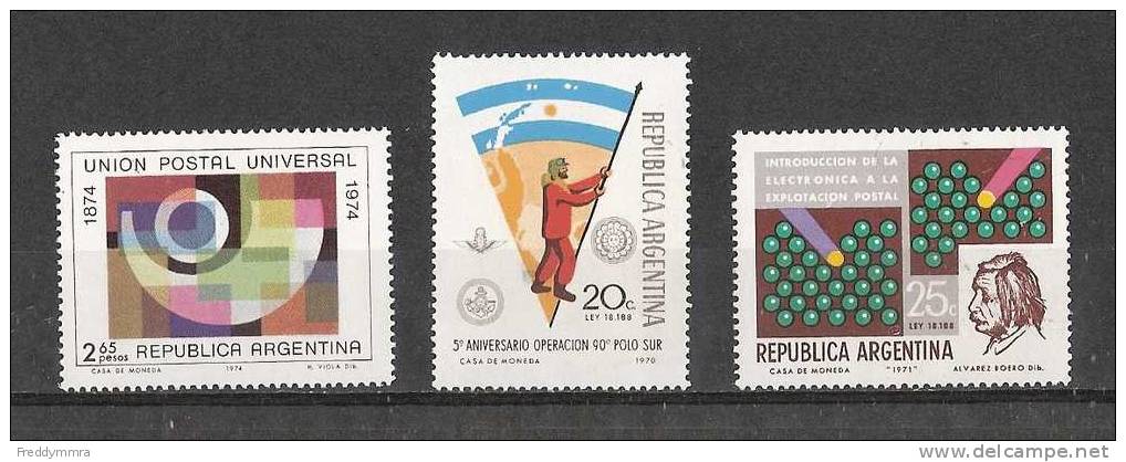 Argentine: 880-882-989 ** - Unused Stamps