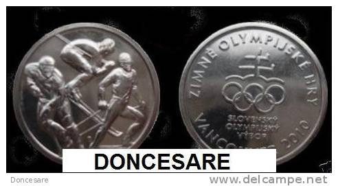 ** MEDAILLE SLOVAQUIE JEUX VANCOUVER 2010 ** - Other & Unclassified